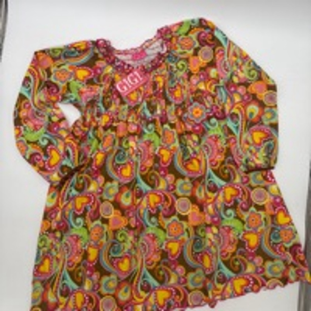NEW GIGI Dress Size 6X Retro Multi-color
